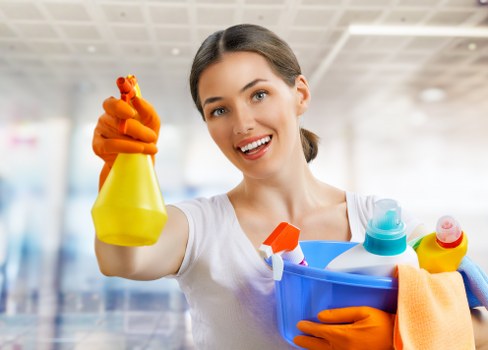 Steam cleaning carpets in a Sipson living room