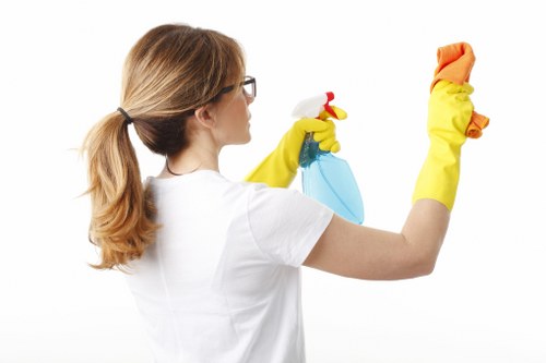 Risk assessment being carried out before carpet cleaning work